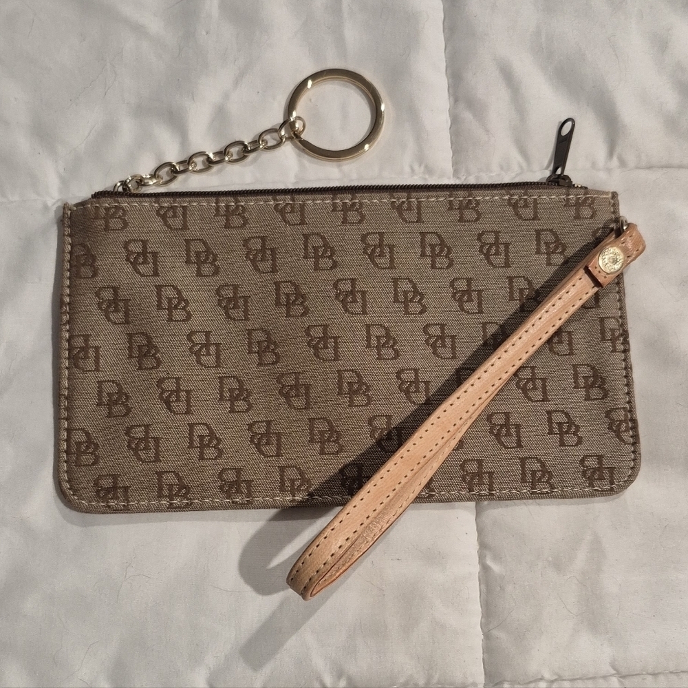 Dooney & Bourke Tan Monogram Wristlet